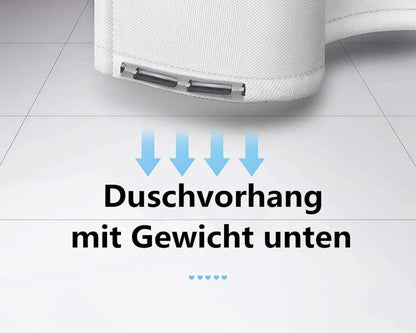 Duschvorhang 180x200 Anti-Schimmel Shower Curtains Lila Blätter Pflanzen