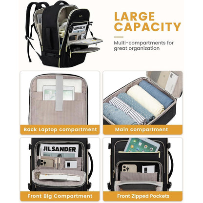 Handgepäck Rucksack Damen 50L Laptop wasserdicht Reise