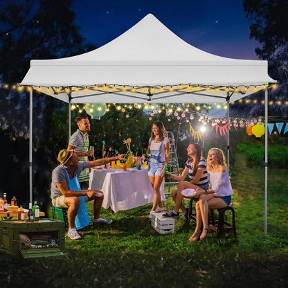 Faltpavillon 3x3 mit Markise – Wasserdicht & Winterfest
