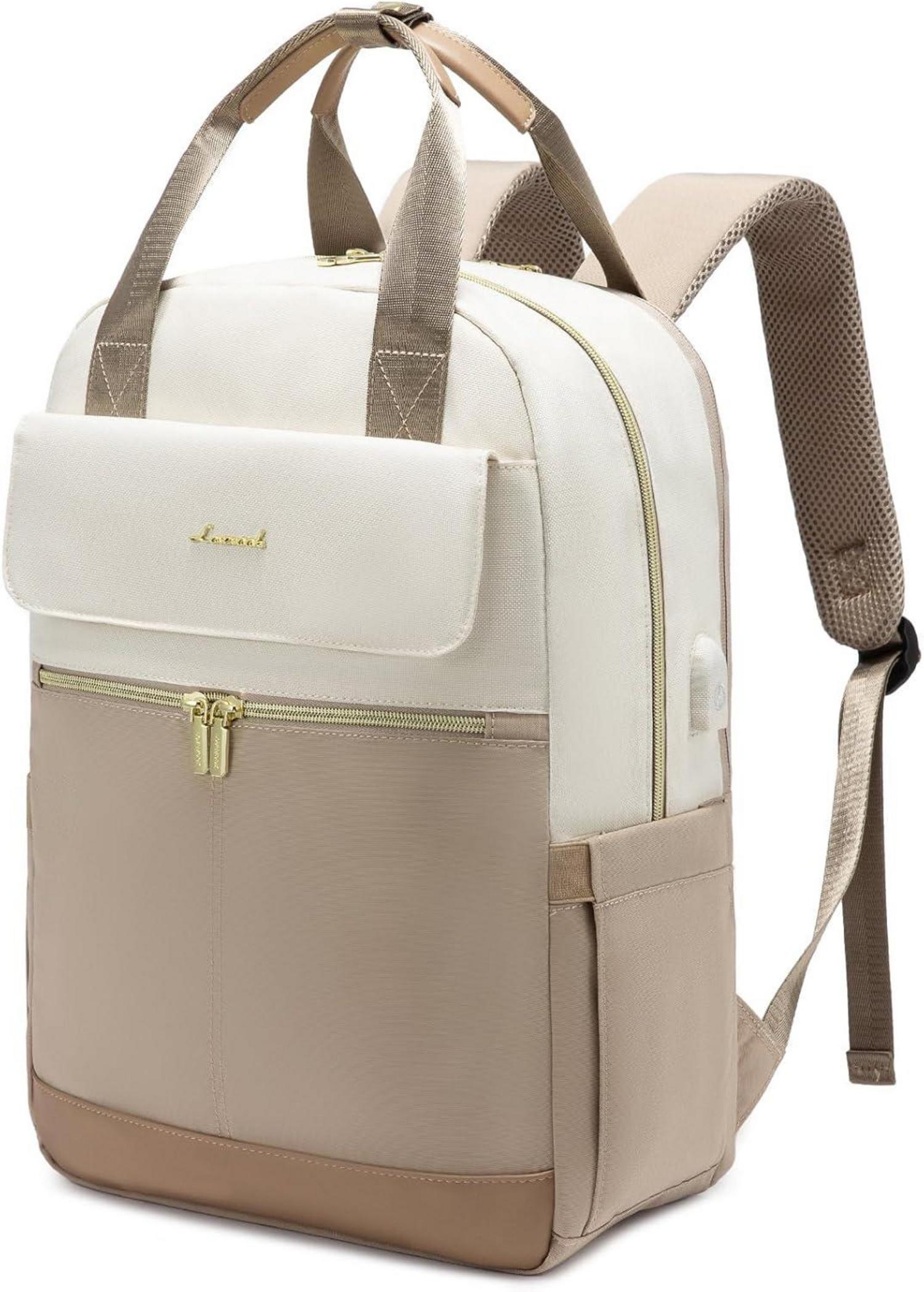 Damen Rucksack 17 Zoll Laptopfach Wasserdicht Handgepäck Uni Büro