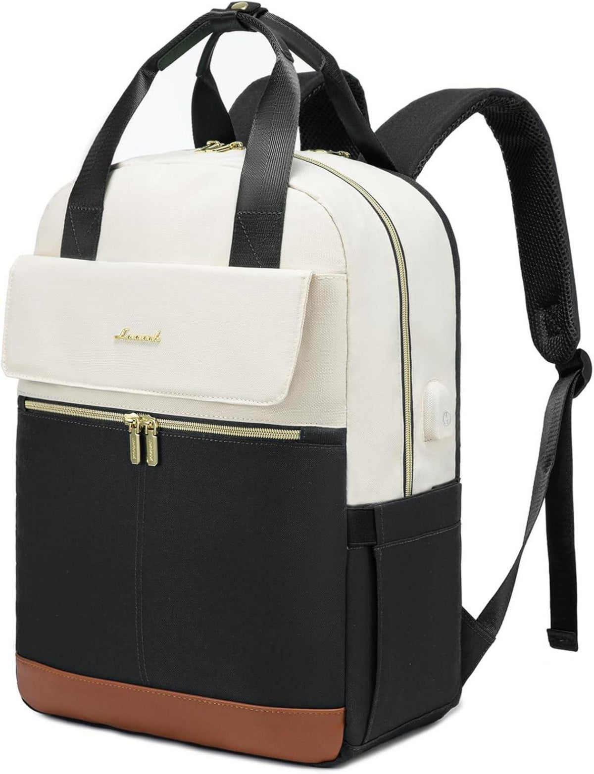 Großer Damen Rucksack mit Laptopfach und USB-Ladeanschluss