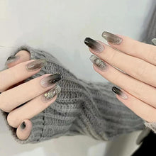 24 Stück Mittel Künstliche Nägel Press on Nails mit Nagelkleber