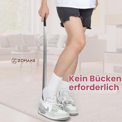 Langer Schuhlöffel aus Edelstahl – Rückenschonend & Stabil