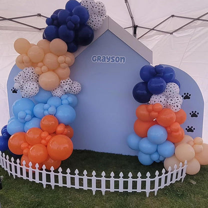 Hund Pfote Luftballons 12 Zoll Blau Orange Beige Helium Party Ballon