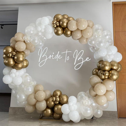 12x Party Luftballons Weiß Gold Beige Helium Latex Retro