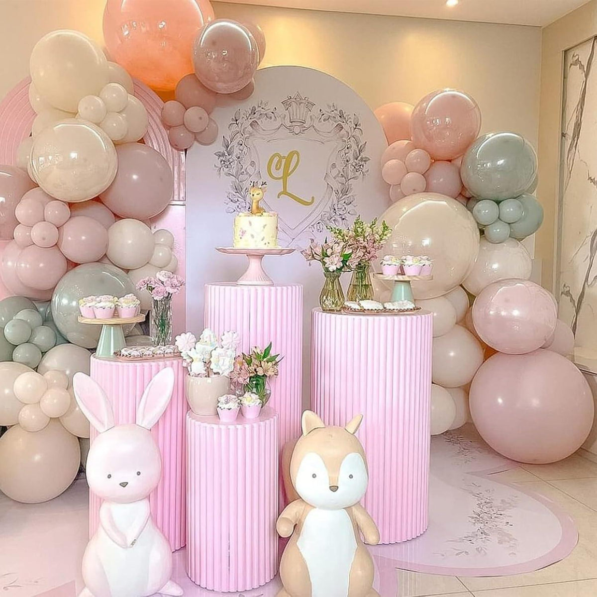 Sage Grün Rosa Party Ballons 12 Zoll Hochzeit Boho 60 Stück