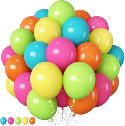 Tropische Partyballons Sommer Hawaii 60 Stück 12 Zoll Bunt Helium
