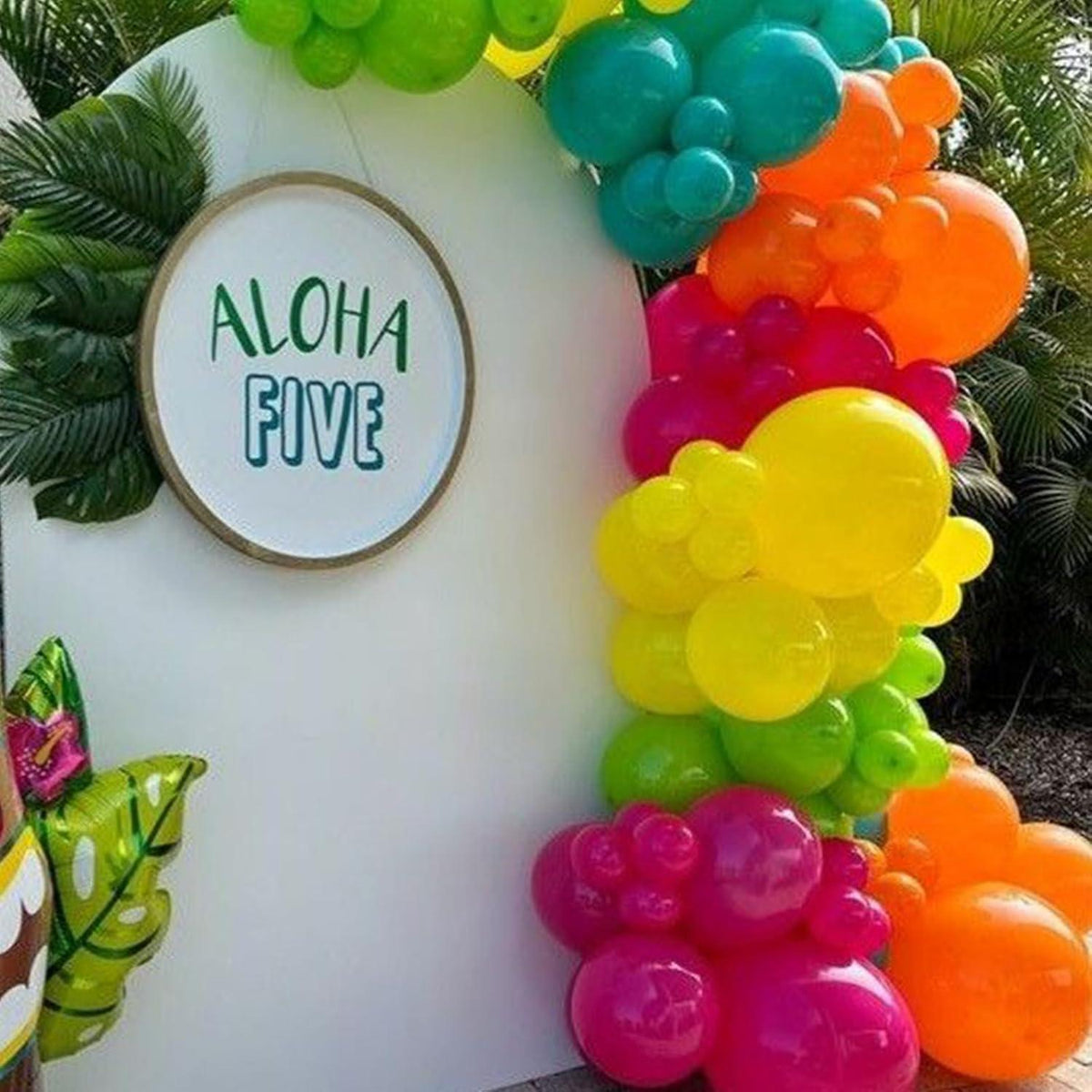 Luftballons Tropische Partyballons 12 Zoll 60 Stück Hawaii Sommer Bunt Flamingo