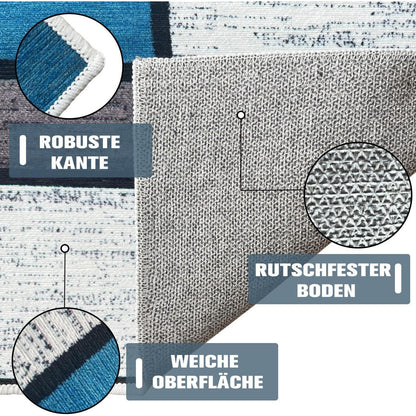 Teppich Läufer 60x150 cm Modern, Flur Küche Schlafzimmer