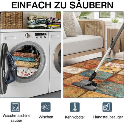 Teppich Läufer Flur rutschfest 60x120cm Modern Böhmen waschbar