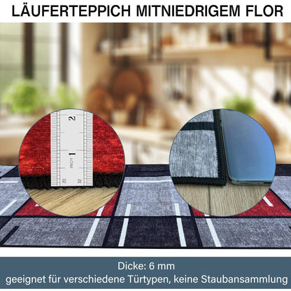 WTHYGB Teppichläufer rutschfest 60x250cm Waschbar Lang