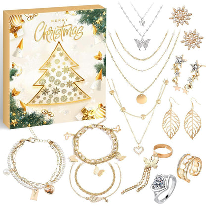ZJTAPE Damen Schmuck Adventskalender 2024 - 12