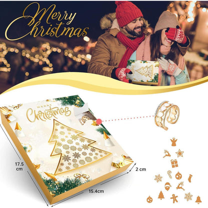 ZJTAPE Damen Schmuck Adventskalender 2024 - 12