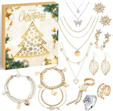 Schmuck Adventskalender Frauen Mädchen Weihnachtskalender 12