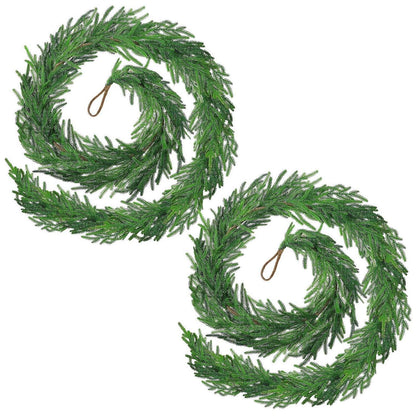 Künstliche Tannengirlande 4.6m (15ft) - 2er Set für Weihnachten
