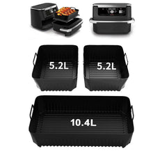 Silikonform Set für Heißluftfritteuse – 10.4L & 2x 5.2L