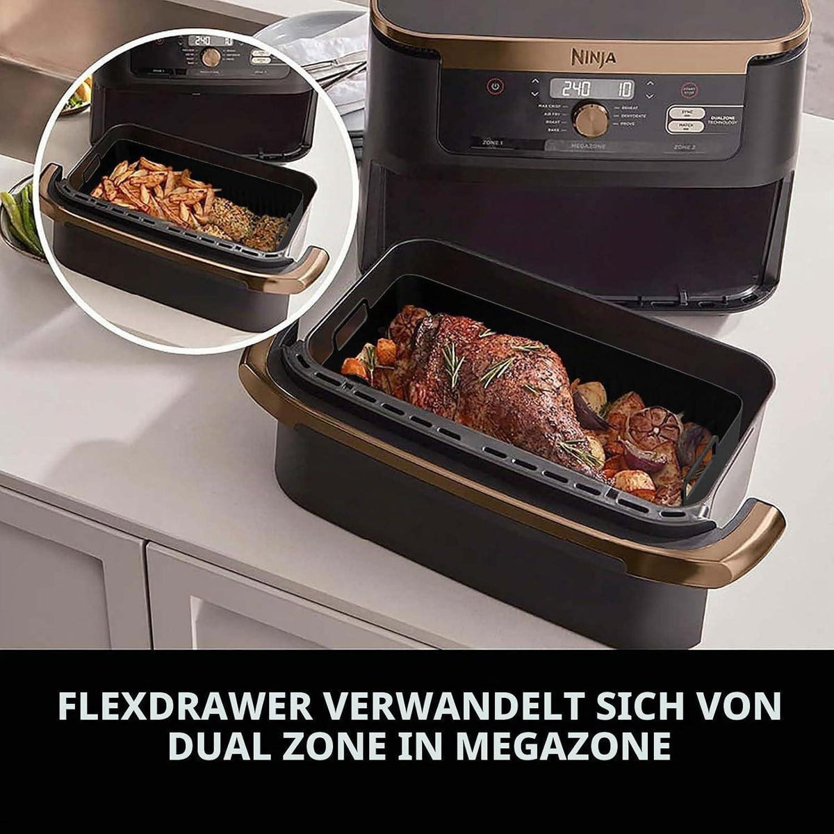 Silikonform Set für Heißluftfritteuse – 10.4L & 2x 5.2L