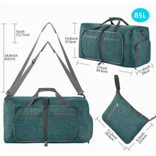 Reisetasche 85L mit Schuhfach, Grün, Wasserfest
