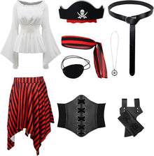 Piratenkostüm Damen Mittelalter Wikinger Renaissance Halloween