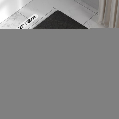 Rutschfeste Duschmatte Luffa PVC 68x68cm Zuschneidbar Schwarz