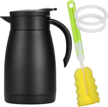 Olerd 750ML Isolierkanne Edelstahl Thermoskanne Schwarz