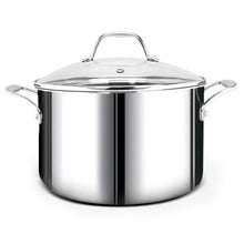 Edelstahl Suppentopf 6,6L, 3-lagig, Nickelfrei & Hochglanzpoliert