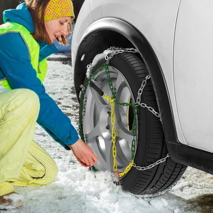 Schneeketten Stahl 12mm für Auto (Größe 100) mit Spanner