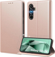 Handyhülle für Samsung Galaxy S24 FE 5G mit Panzer Schutz Glas und
