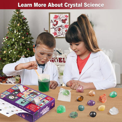 Adventskalender 2024 Kristalle Züchten Edelsteine Mineralien