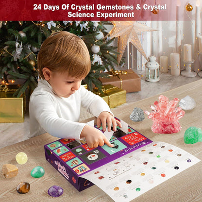 Adventskalender 2024 Kristalle Züchten Weihnachts Countdown Kalender