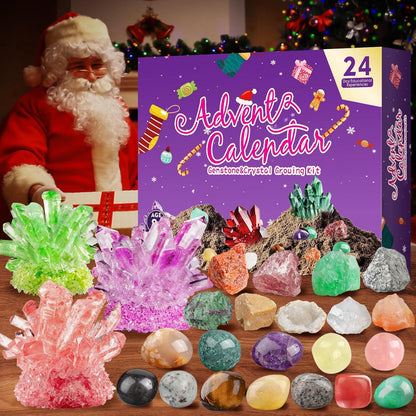 Adventskalender 2024 Kristalle Züchten 24 Tage Edelsteine Weihnachtskalender