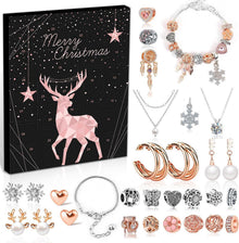 Adventskalender Schmuck 2024: Damen Mädchen Weihnachtskalender