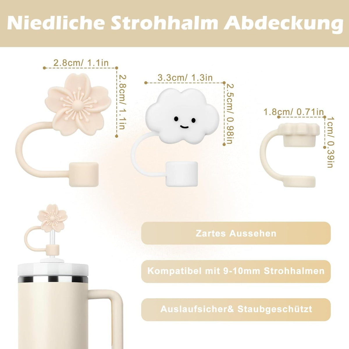 11-teiliges Stanley Cup Zubehör-Set für 850 ml und 1,2l