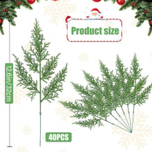 Künstliche Tannenzweige Weihnachtsdeko 40 Stück 32CM Unechte
