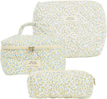 Kosmetiktasche Set 3Stück Makeup Bag Blumen Muster