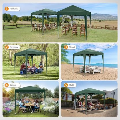 Faltpavillon 3x3m – Höhenverstellbar & Wasserdicht