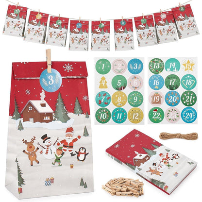 Adventskalender 2024 zum Befüllen für Kinder und Erwachsene