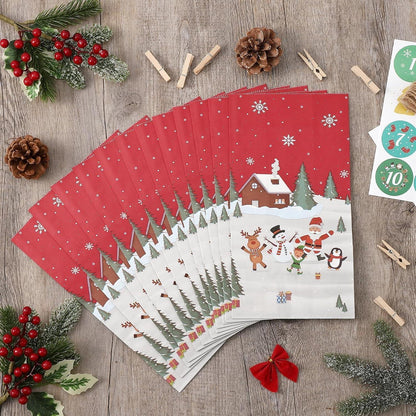 Adventskalender 2024 zum Befüllen für Kinder und Erwachsene
