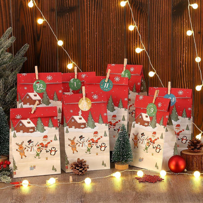 Adventskalender 2024 zum Befüllen für Kinder und Erwachsene