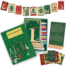 Adventskalender 2024 mit Achtsamkeitskarten Holzständer