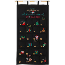 2024 Adventskalender zum Befüllen Wandteppich 70x130cm