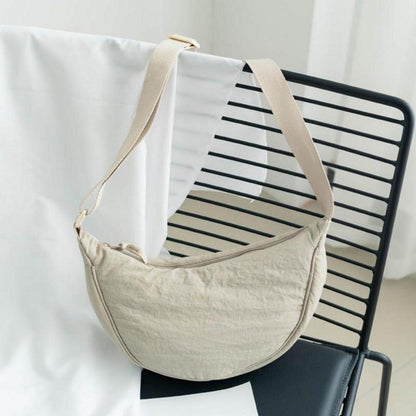 Aucuu Damen Halbmond Crossbody Schultertasche Nylon Reißverschluss-China