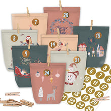 Adventskalender zum Befüllen 24 Weihnachtstüten Selbst Basteln