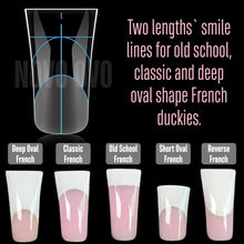 Duck Nail Dual Forms – 240 Stück, 12 Größen für Polygel