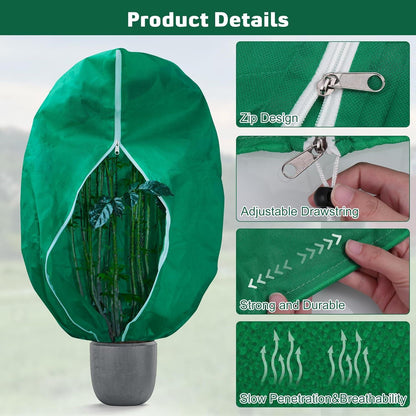 2er Pack Winterschutz Pflanzenschutz 80x120cm Reißfest Grüner Frostschutz