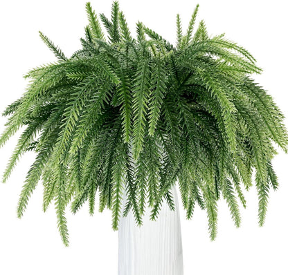 Künstliche Tannenzweige Weihnachtsdeko Norfolk Pine 45CM 4 Stück