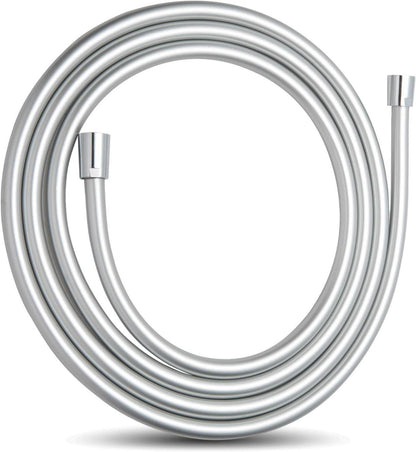 Hochwertiger PVC Duschschlauch 2,5m Silber Handbrause Waschmaschine