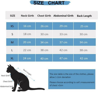 Katzenbody nach OP Kastration Bauchschutz Blau M
