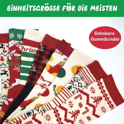 2026 Weihnachtsstrümpfe 12-tlg. Adventskalender für Frauen