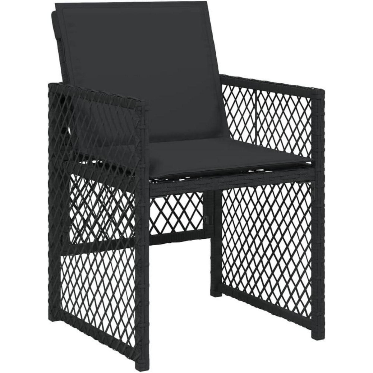 Garten Essgruppe 7-TLG. Poly Rattan mit Kissen & Glasplatte